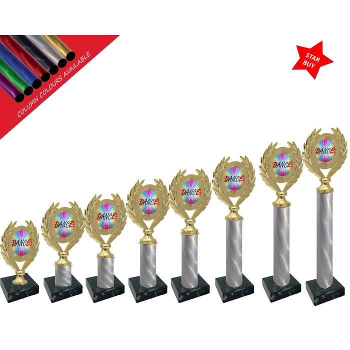 LARGE LAUREL 160MM DANCE COLUMN TROPHY (bulk buy discounts available) 